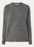Lulu fijngebreide pullover in wolblend - Grijs