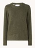 Lulu fijngebreide pullover in wolblend - Donkergroen