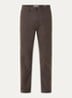 Miles slim fit chino met steekzakken - Bruin