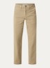 Miles straight leg chino met steekzakken - Beige