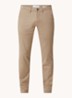 New Miles slim fit chino met steekzakken - Donkerbeige