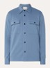 Noos overshirt met borstzakken - Blauw
