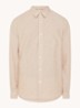 Regnew regular fit overhemd in linnenblend - Beige