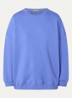 Chebbi oversized sweater in linnenblend met gemêleerd dessin - Blauw