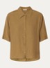 Kalya blouse met structuur - Okergeel