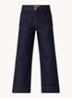 Seakey high waist cropped regular fit jeans met opgestikte zakken - Indigo