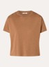 Too T-shirt met ronde hals - Cognac