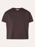 Too T-shirt met ronde hals - Donkerbruin