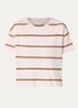 Tooli T-shirt met streepprint - Lichtroze
