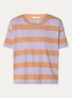 Tooli T-shirt met streepprint - Roestbruin