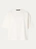 T-shirt met ronde hals - Gebroken wit