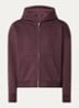 V2 sweatvest met steekzakken - Aubergine