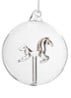 Paard kerstbal 10 cm - Goud
