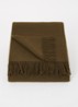 Season plaid van wol 130 x 200 cm - Bronsgroen