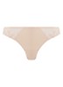 Andora string met borduring - Beige