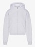 Cotton Fleece sweatvest met capuchon - Lichtgrijs