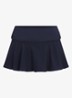 Cotton Jersey minirok met volant - Donkerblauw