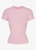 Cotton Jersey T-shirt met ronde hals - Roze
