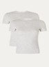 Cotton Jersey T-shirt van jersey in 2-pack - Grijsmele