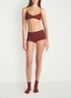 Fits Everybody bralette met details van kant - Bordeauxrood