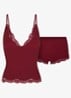 Fits Everybody Lace set met kant - Donkerrood