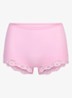 Fits Everybody shorty met details van kant - Lichtroze