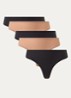 Fits Everybody tanga in 5-pack - Beige