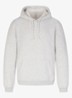 Fleece Lounge hoodie met kangoeroezak - Lichtgrijs