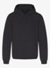 Fleece Lounge hoodie met kangoeroezak - Zwart
