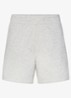 Fleece Lounge straight fit korte loungebroek - Lichtgrijs