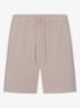 Jersey Lounge straight fit korte jogginsbroek - Beige