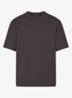 Jersey Lounge T-shirt met ronde hals - Donkerbruin
