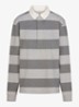 Regular fit polo met streepprint - Grijs