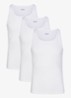 Skims Cotton tanktop met ribstructuur in 3-pack - Chalk