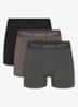 Skims Stretch 3" boxershorts met logoband in 3-pack - Donkergrijs