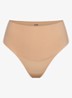 Smoothing intimates high waisted tanga - Naturel