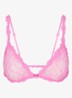 Stretch Lace bralette van kant - Sugar Pink