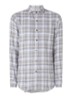 Slim fit overhemd met ruitdessin - Dark Blue