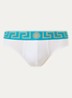Slip met logoband - Zeegroen