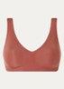 Zero Feel 2.0 naadloze bralette met uitneembare vulling - Roodbruin