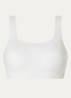 Zero Feel 2.0 naadloze crop top met uitneembare vulling - Gebroken wit