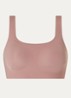 Zero Feel 2.0 naadloze crop top met uitneembare vulling - Oudroze