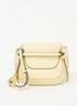 Clint crossbodytas van leer - Lichtgeel
