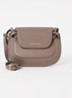 Clint crossbodytas van leer - Lichtbruin