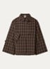 Agatha asymmetrische trenchcoat met klepzak - Hazelnootbruin