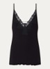 Ayoo tanktop met kant - Zwart