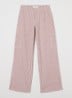 Gitte loose fit cargobroek met streepprint - Rood