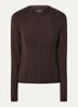 Jayaspo sweatvest met stretch - Donkerbruin