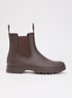 Jodiesw chelsea boot met logo - Donkerbruin