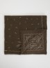 Marilysw sjaal met paisley dessin 55 x 55 cm - Bruin